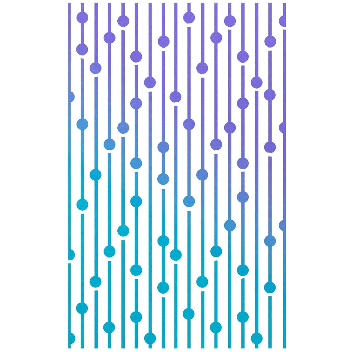Texture Stencil 5"x8" Bead Curtain-3