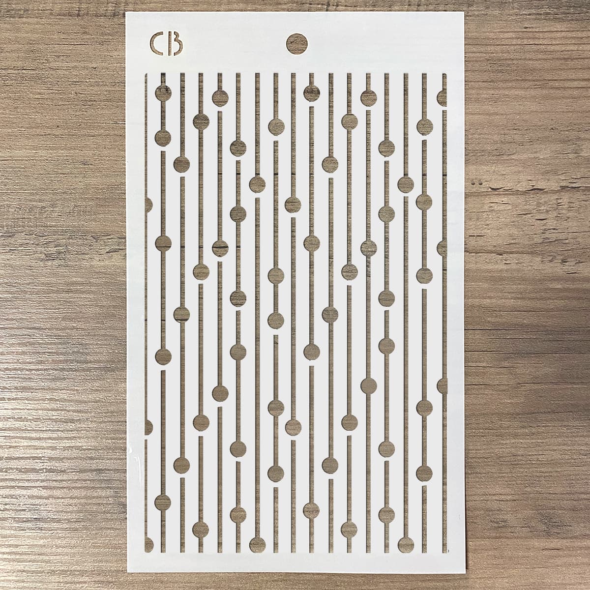 Texture Stencil 5"x8" Bead Curtain-2