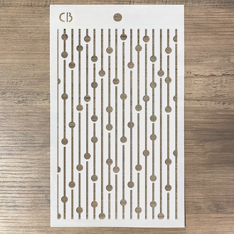Texture Stencil 5"x8" Bead Curtain-2
