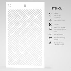 Ciao Bella Texture Stencil 5"x8" Rug-5