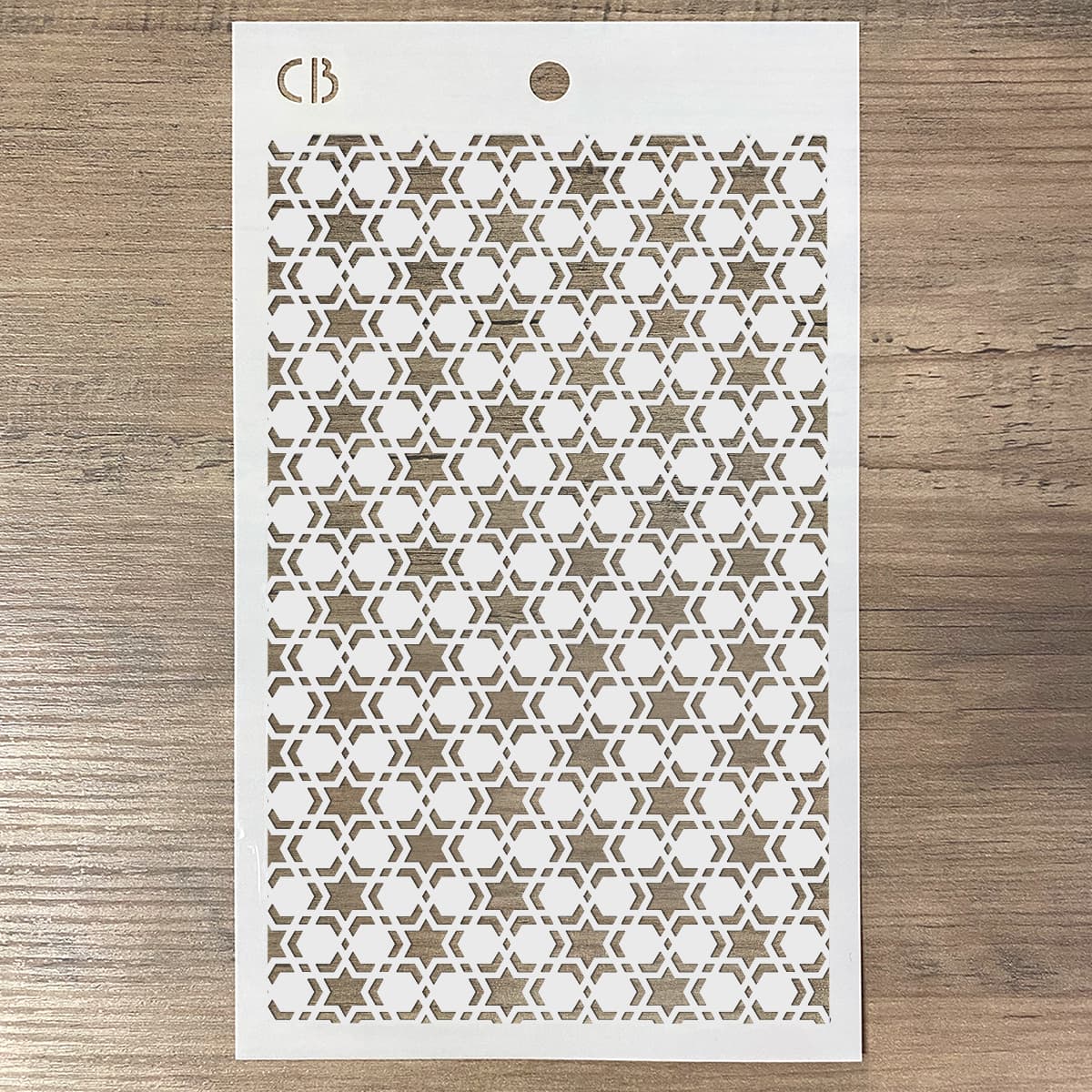 Texture Stencil 5"x8" Double Star-2