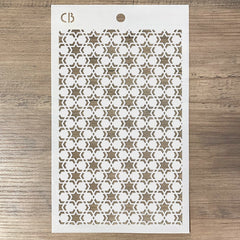 Texture Stencil 5"x8" Double Star-2