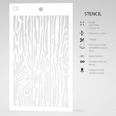 Texture Stencil 5"x8" Parquet-5