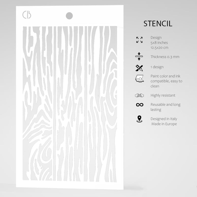 Texture Stencil 5"x8" Parquet-5