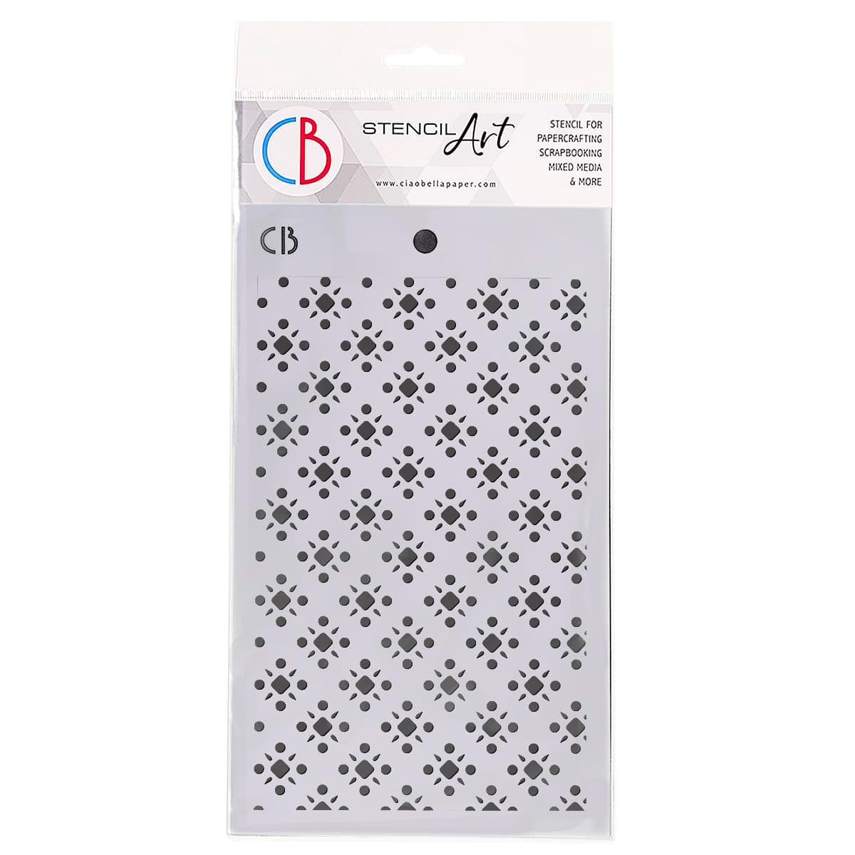 Texture Stencil 5"x8" Sangallo Lace-1