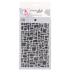 Texture Stencil 5"x8" Abstract Bricks-1