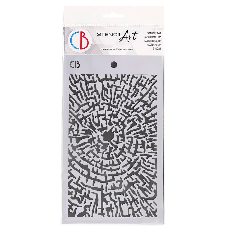 Texture Stencil 5"x8" Cross Section-1