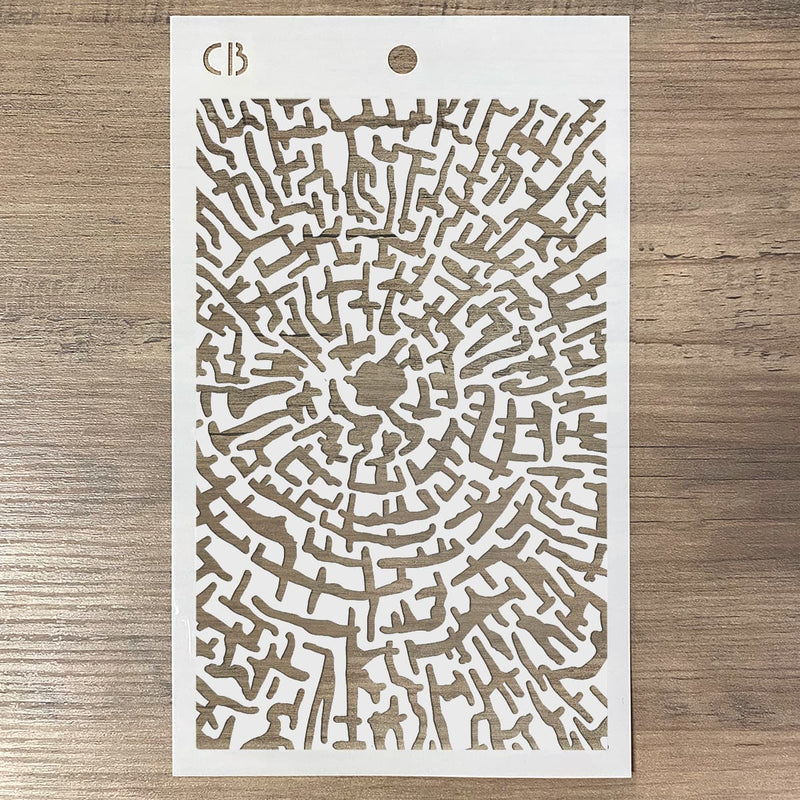 Texture Stencil 5"x8" Cross Section-2