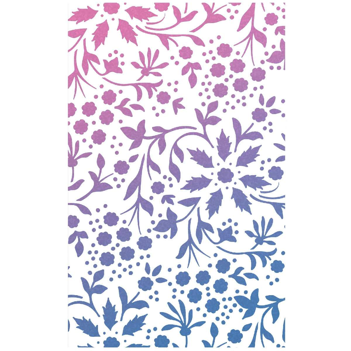 Ciao Bella Texture Stencil 5"x8" Winter Flowers-3