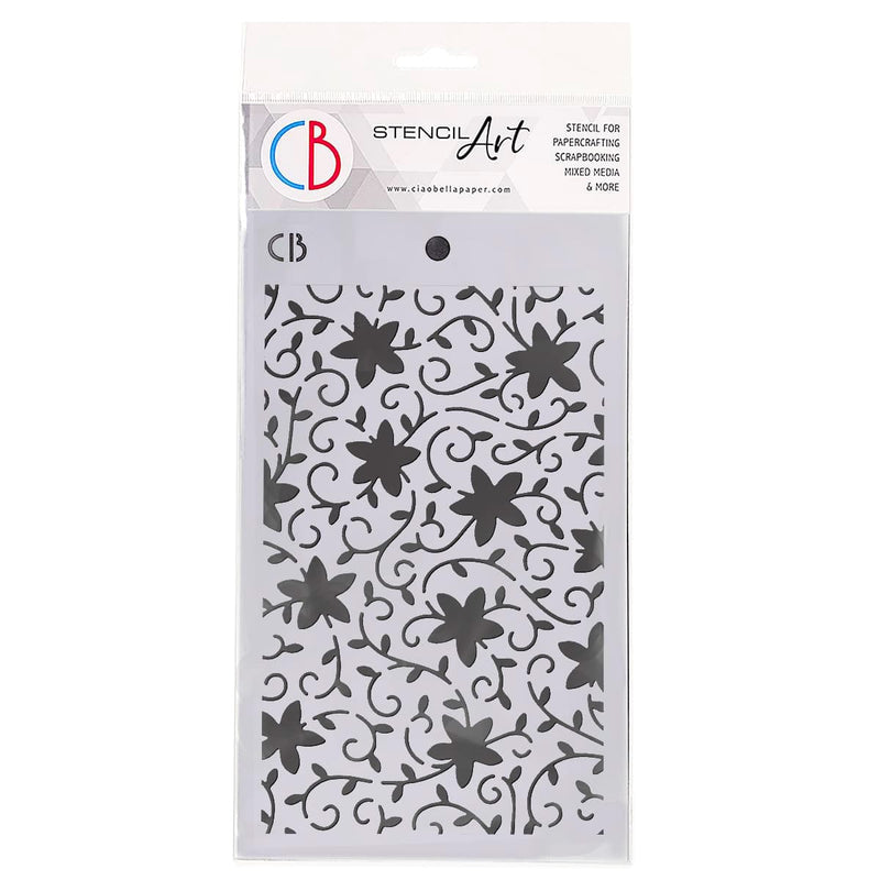 Ciao Bella Texture Stencil 5"x8" Corinth-1
