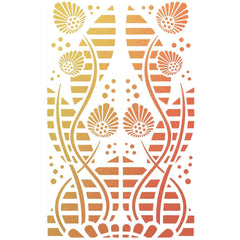 Ciao Bella Texture Stencil 5"x8" Tikal-3