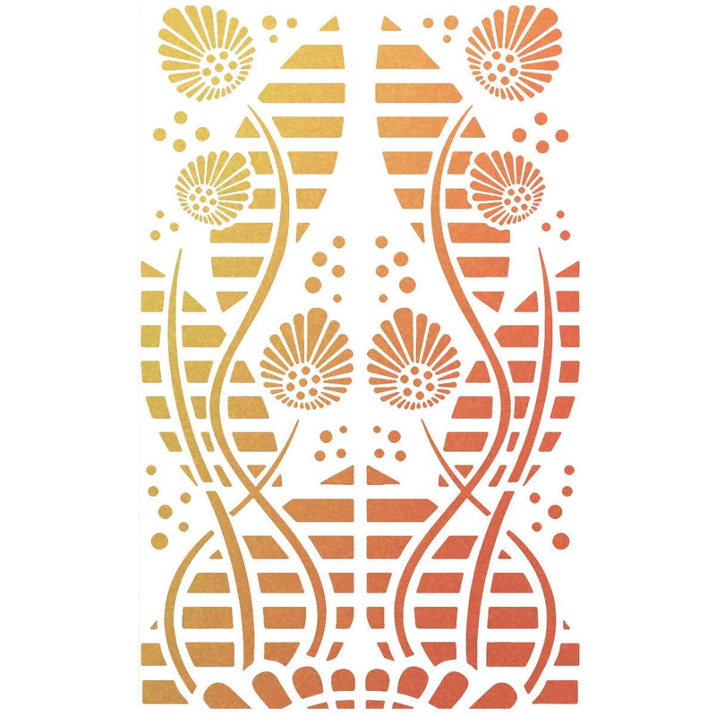 Ciao Bella Texture Stencil 5"x8" Tikal-3