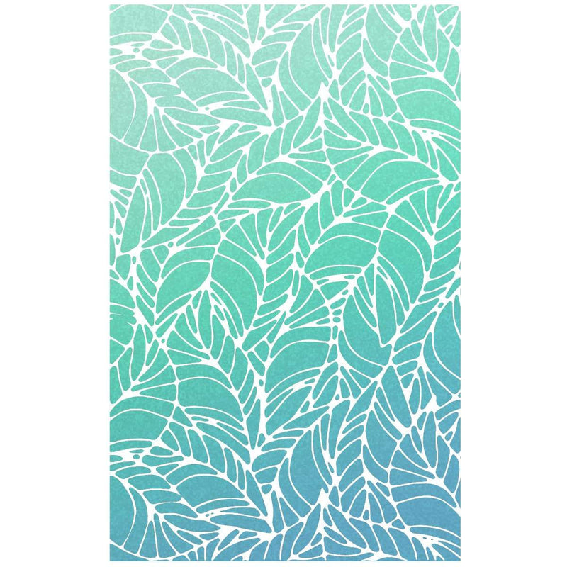 Ciao Bella Texture Stencil 5"x8" Wavy Leaves-3