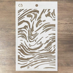 Ciao Bella Texture Stencil 5"x8" Marble-2