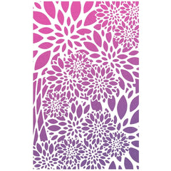 Ciao Bella Texture Stencil 5"x8" Poinsettia-3