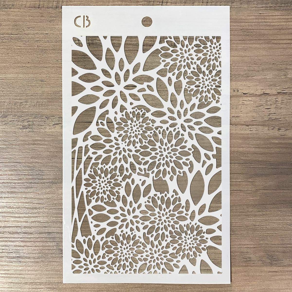 Ciao Bella Texture Stencil 5"x8" Poinsettia-2
