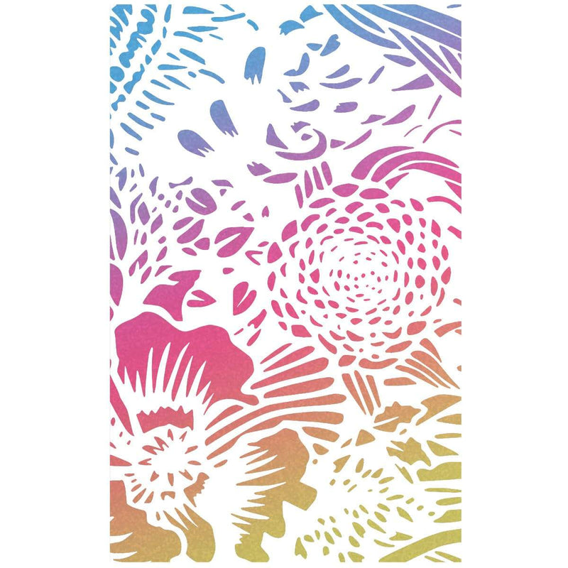 Ciao Bella Texture Stencil 5"x8" Tulum-3