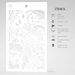 Ciao Bella Texture Stencil 5"x8" Tulum-5