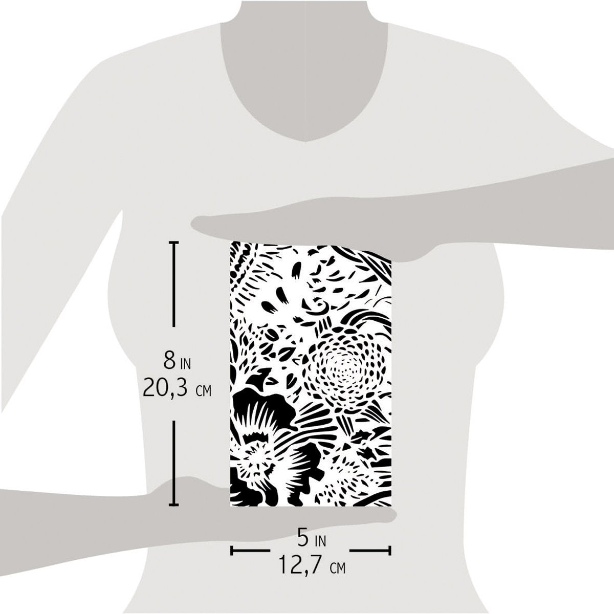 Ciao Bella Texture Stencil 5"x8" Tulum-4