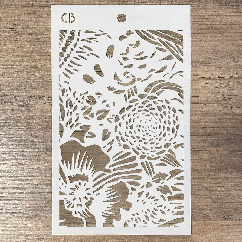 Ciao Bella Texture Stencil 5"x8" Tulum-2