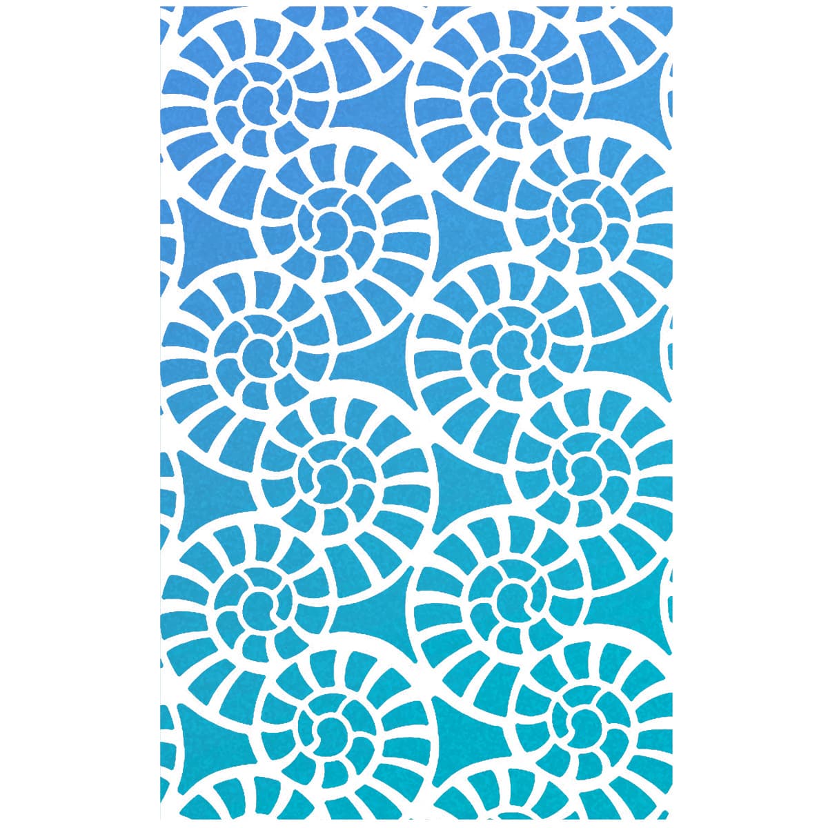 Ciao Bella Texture Stencil 5x8 Fossil Shells-2