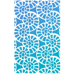 Ciao Bella Texture Stencil 5x8 Fossil Shells-2