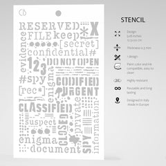 Ciao Bella Texture Stencil 5x8 Confidential-5
