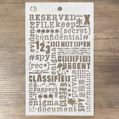 Ciao Bella Texture Stencil 5x8 Confidential-3