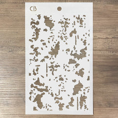 Ciao Bella Texture Stencil 5x8 Scraped Off-3