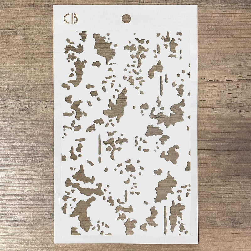 Ciao Bella Texture Stencil 5x8 Scraped Off-3