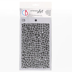 Ciao Bella Texture Stencil 5x8 Leaf Venation-1
