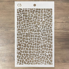 Ciao Bella Texture Stencil 5x8 Leaf Venation-3