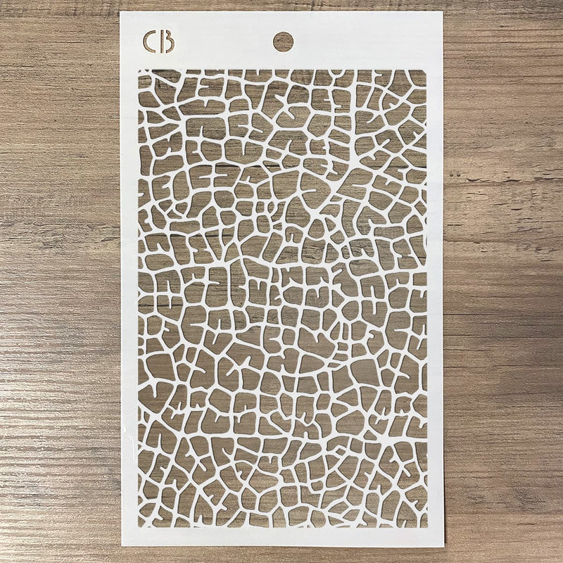 Ciao Bella Texture Stencil 5x8 Leaf Venation-3