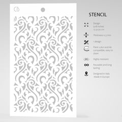 Ciao Bella Texture Stencil 5x8 Delicate-5