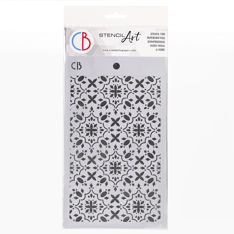 Ciao Bella Texture Stencil 5x8 Prestige-1