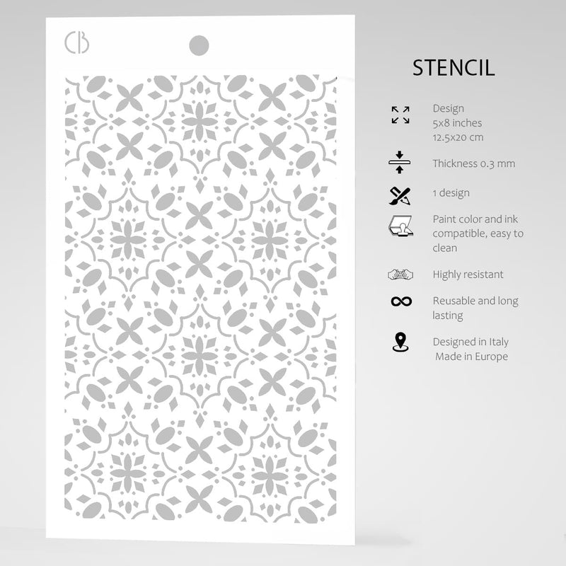 Ciao Bella Texture Stencil 5x8 Prestige-5