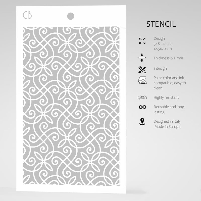 Ciao Bella Texture Stencil 5x8 Harmony-5