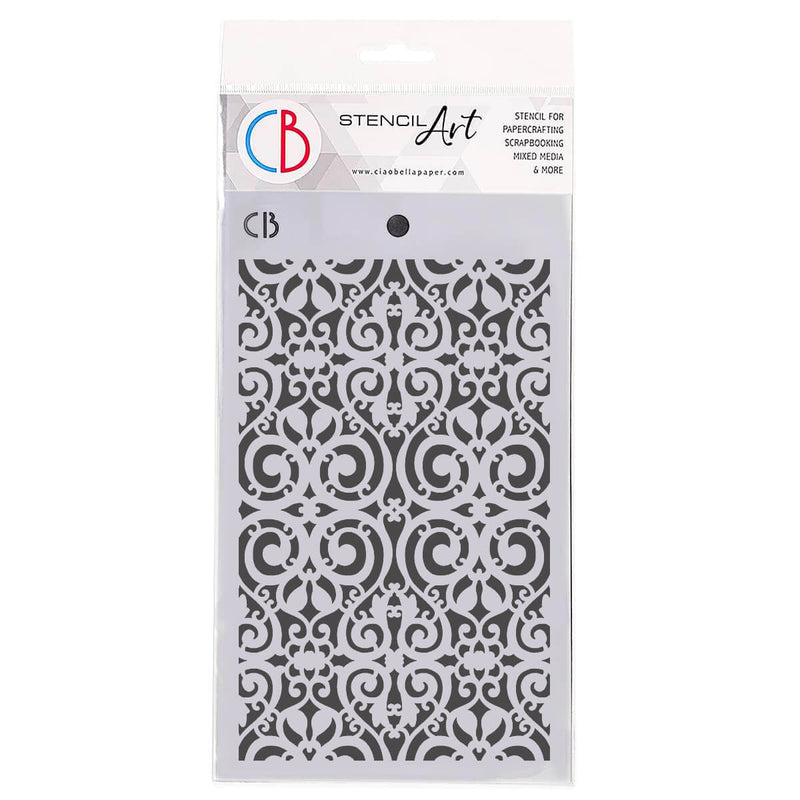 Texture Stencil 5"x8" Filigree-1