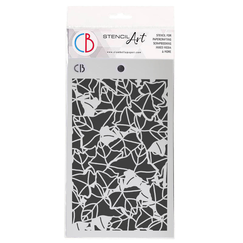 Ciao Bella Texture Stencil 5"x8" Ivy Wall-1