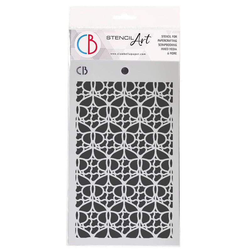 Ciao Bella Texture Stencil 5"x8" Butterflies Pattern-1