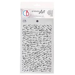 Texture Stencil 5x8" Handwritten-1