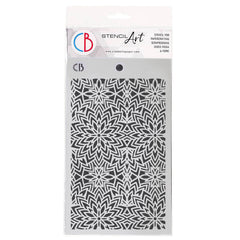 Texture Stencil 5"x8" Snowflake Balls-1