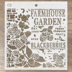 Ciao Bella Texture Stencil 8x8 Farmhouse Garden-3
