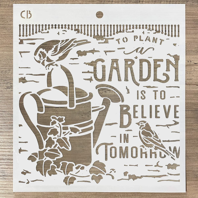 Ciao Bella Texture Stencil 8x8 Believe In Tomorrow-3