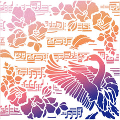 Ciao Bella Texture Stencil 8x8 Black Swan-2