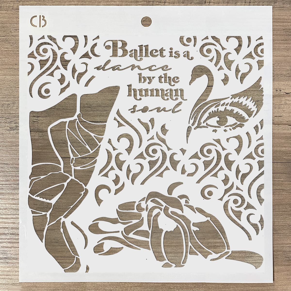 Ciao Bella Texture Stencil 8x8 Dance By The Human Soul-3