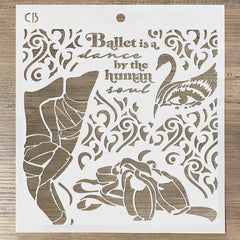 Ciao Bella Texture Stencil 8x8 Dance By The Human Soul-3