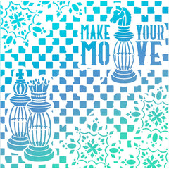 Ciao Bella Texture Stencil 8x8 Make Your Move-2