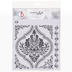 Ciao Bella Texture Stencil 8"x8" Insignia-1