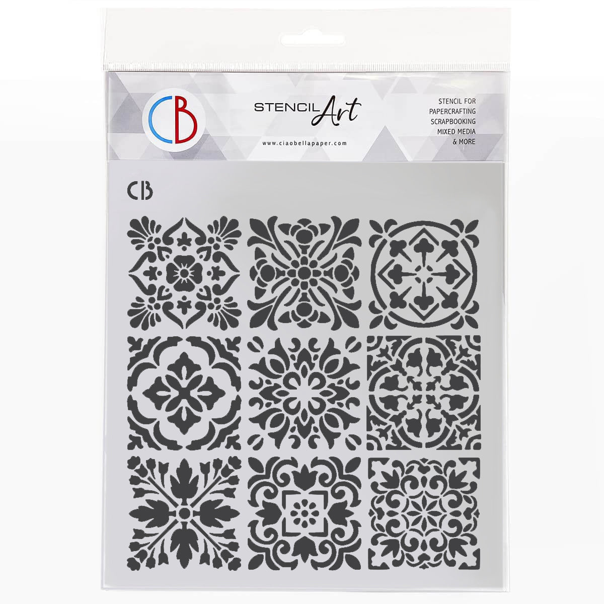 Texture Stencil 8"x8" Tiles Palette-1